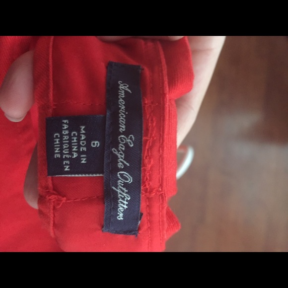 AEO red dress with bow in back - Picture 3 of 3
